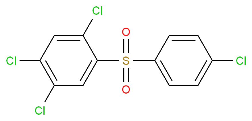 1,2,4-trichloro-5-(4-chlorobenzenesulfonyl)benzene_分子结构_CAS_116-29-0