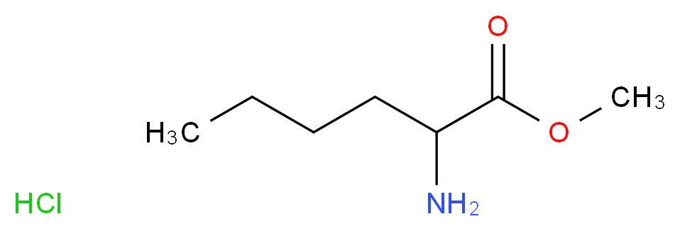 DL-Norleucine methyl ester hydrochloride_分子结构_CAS_77300-48-2)