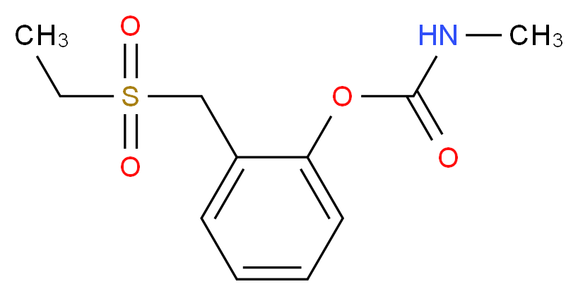 2-[(ethanesulfonyl)methyl]phenyl N-methylcarbamate_分子结构_CAS_53380-23-7