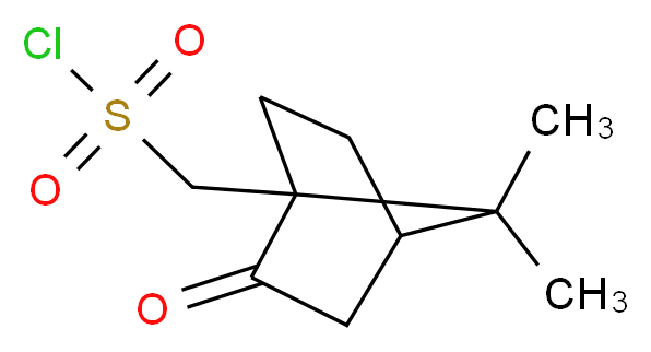 (1R)-(-)-樟脑-10-磺酰氯_分子结构_CAS_39262-22-1)