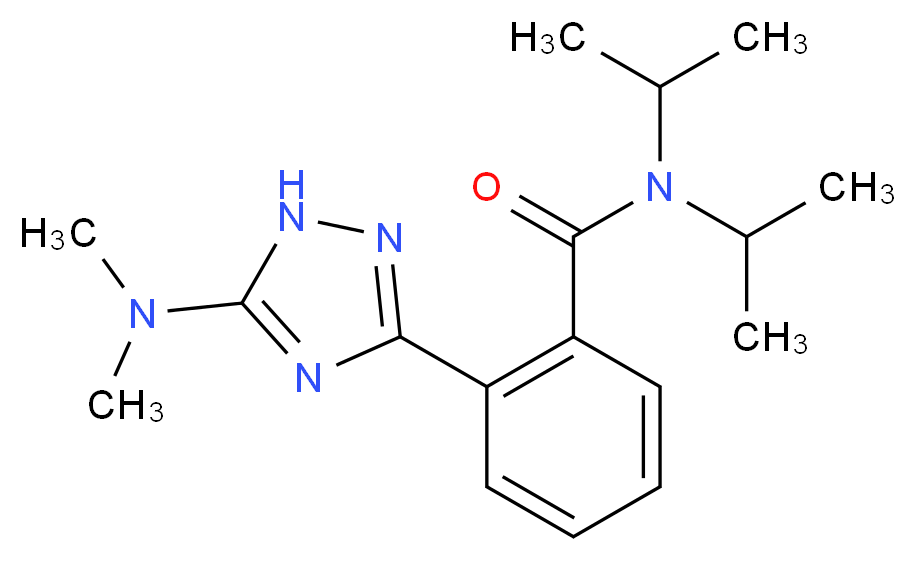 2-[5-(dimethylamino)-1H-1,2,4-triazol-3-yl]-N,N-diisopropylbenzamide_分子结构_CAS_)