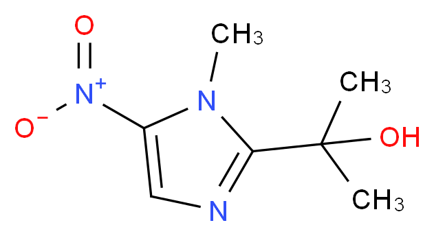 2-(1-methyl-5-nitro-1H-imidazol-2-yl)propan-2-ol_分子结构_CAS_35175-14-5)