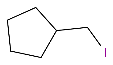 (iodomethyl)cyclopentane_分子结构_CAS_27935-87-1