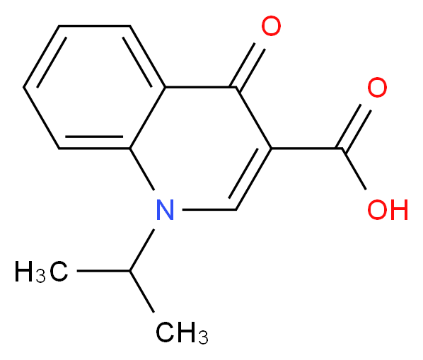 1-Isopropyl-4-oxo-1,4-dihydro-3-quinolinecarboxylic acid_分子结构_CAS_53977-47-2)
