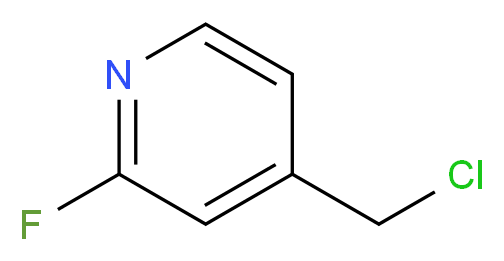 4-(CHLOROMETHYL)-2-FLUORO-PYRIDINE_分子结构_CAS_155705-46-7)