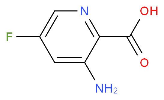 3-amino-5-fluoropyridine-2-carboxylic acid_分子结构_CAS_1225225-14-8