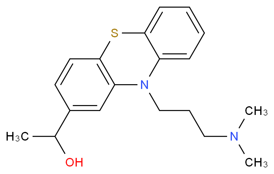 2-(1-Hydroxyethyl) Promazine_分子结构_CAS_73644-43-6)