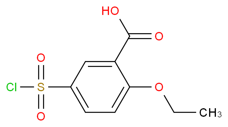 5-(chlorosulfonyl)-2-ethoxybenzoic acid_分子结构_CAS_200575-16-2