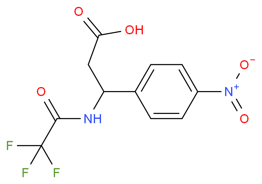 3-(4-Nitrophenyl)-3-[(2,2,2-trifluoroacetyl)amino] propanoic acid_分子结构_CAS_)
