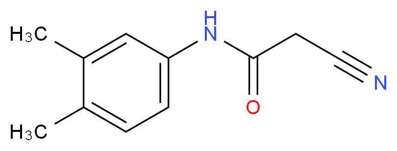 2-Cyano-N-(3,4-dimethyl-phenyl)-acetamide_分子结构_CAS_24522-42-7)