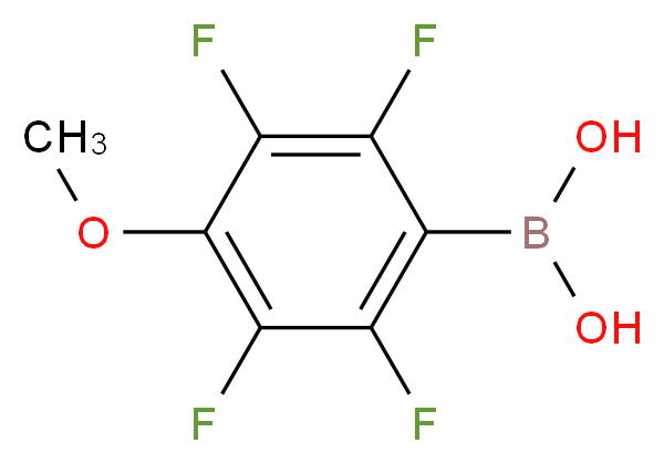 4-甲氧基-2,3,5,6-四氟苯基硼酸_分子结构_CAS_871126-20-4)