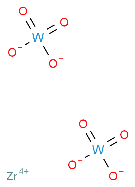 zirconium(4+) ion bis(dioxotungstenbis(olate))_分子结构_CAS_16853-74-0