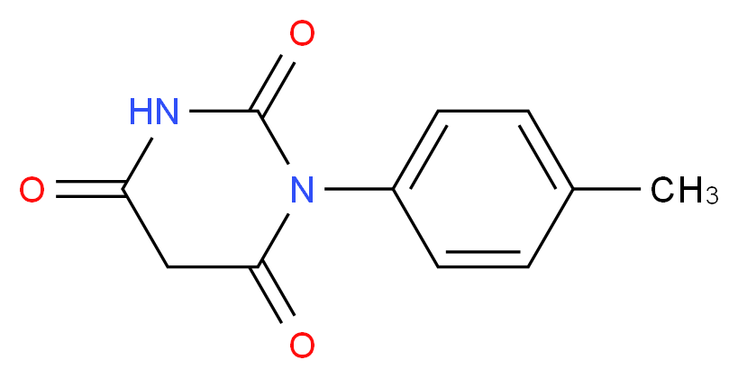 1-(4-methylphenyl)-1,3-diazinane-2,4,6-trione_分子结构_CAS_16348-04-2