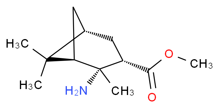 (1R,2R,3S,5R)-2-AMINO-2,6,6-TRIMETHYL-BICYCLO[3.1.1]HEPTANE-3-CARBOXYLIC ACID METHYL ESTER_分子结构_CAS_705949-02-6)