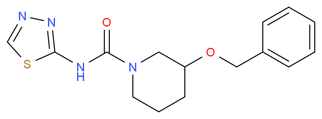 3-(benzyloxy)-N-1,3,4-thiadiazol-2-ylpiperidine-1-carboxamide_分子结构_CAS_)