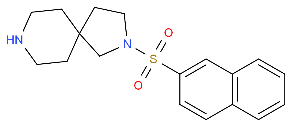 2-(2-naphthylsulfonyl)-2,8-diazaspiro[4.5]decane_分子结构_CAS_)