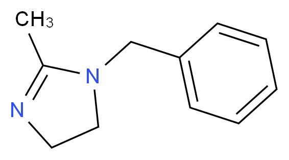 1-Benzyl-2-methyl-4,5-dihydro-1H-imidazole_分子结构_CAS_6096-36-2)