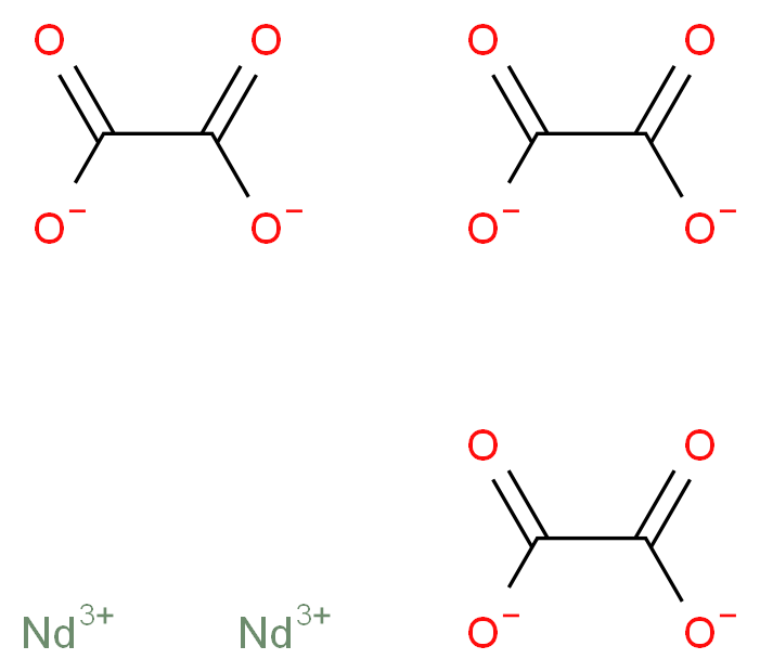 dineodymium(3+) ion trioxalate_分子结构_CAS_1186-50-1