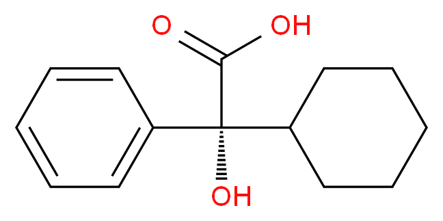 (R)-2-cyclohexyl-2-hydroxy-2-phenylacetic acid_分子结构_CAS_20585-39-1)