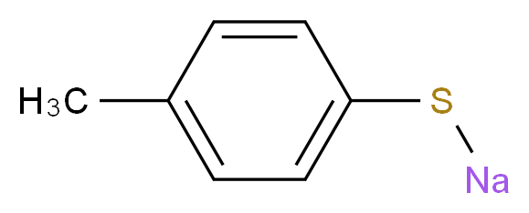 1-methyl-4-(sodiosulfanyl)benzene_分子结构_CAS_10486-08-5