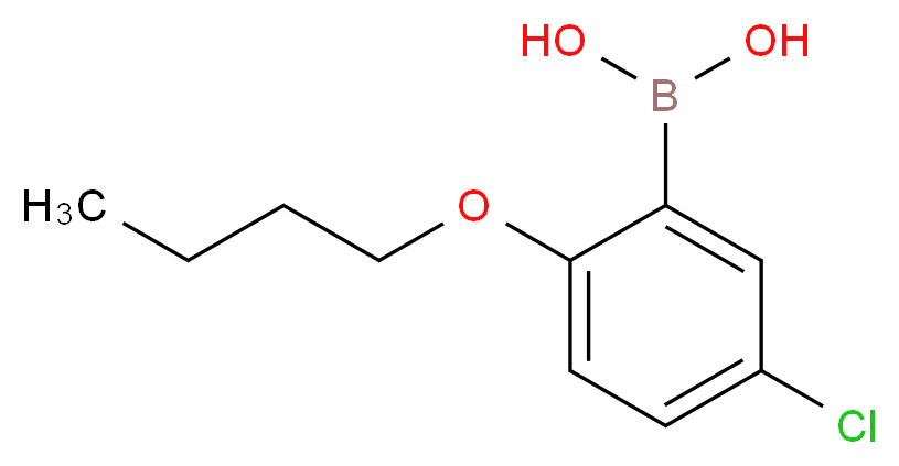 2-丁氧基-5-氯苯基硼酸_分子结构_CAS_352534-88-4)