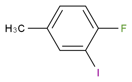 1-fluoro-2-iodo-4-methylbenzene_分子结构_CAS_452-82-4