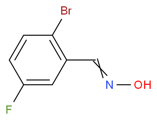 N-[(2-bromo-5-fluorophenyl)methylidene]hydroxylamine_分子结构_CAS_202865-62-1