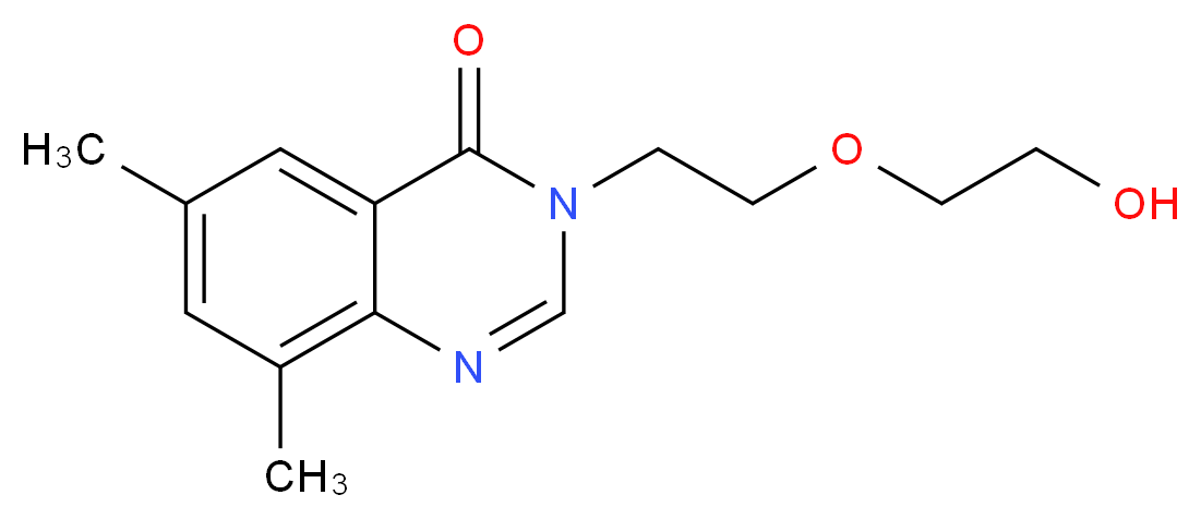 3-[2-(2-hydroxyethoxy)ethyl]-6,8-dimethylquinazolin-4(3H)-one_分子结构_CAS_)