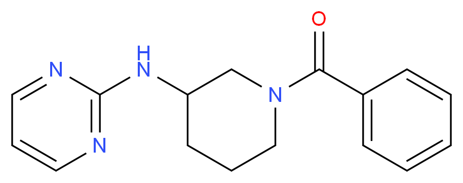 N-(1-benzoylpiperidin-3-yl)pyrimidin-2-amine_分子结构_CAS_)