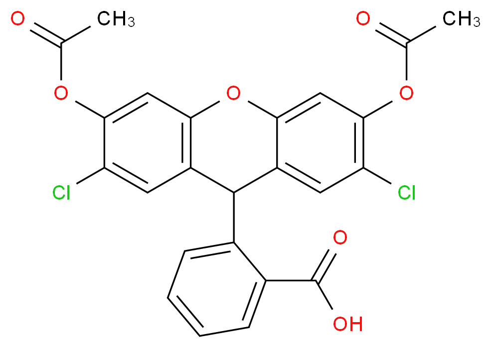 2',7'-Dichlorodihydrofluorescein Diacetate_分子结构_CAS_4091-99-0)