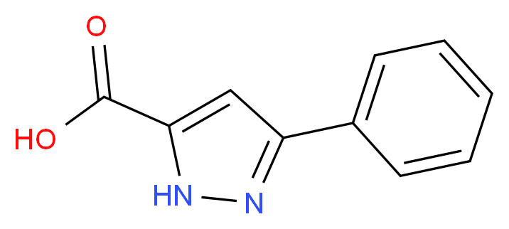 3-phenyl-1H-pyrazole-5-carboxylic acid_分子结构_CAS_1134-49-2