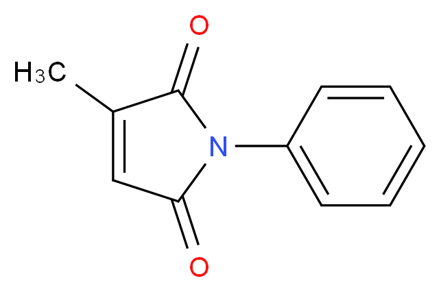 3-methyl-1-phenyl-2,5-dihydro-1H-pyrrole-2,5-dione_分子结构_CAS_3120-04-5