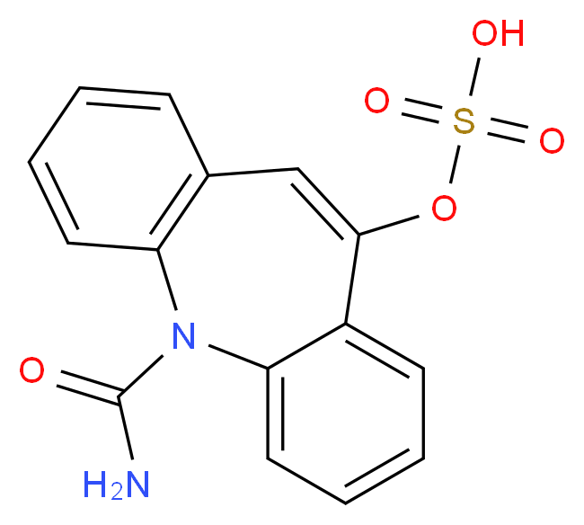 {2-carbamoyl-2-azatricyclo[9.4.0.0<sup>3</sup>,<sup>8</sup>]pentadeca-1(11),3(8),4,6,9,12,14-heptaen-9-yl}oxidanesulfonic acid_分子结构_CAS_104746-00-1