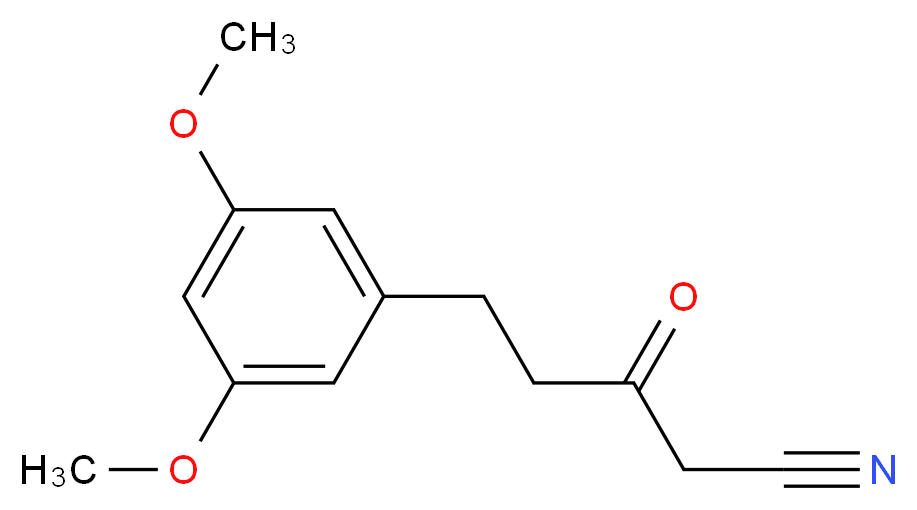 5-(3,5-Dimethoxyphenyl)-3-oxopentanenitrile_分子结构_CAS_1000895-54-4)