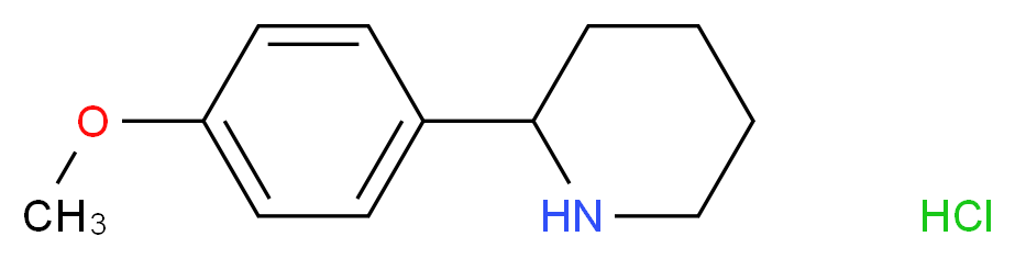 2-(4-methoxy-phenyl)piperidine hydrochloride_分子结构_CAS_)