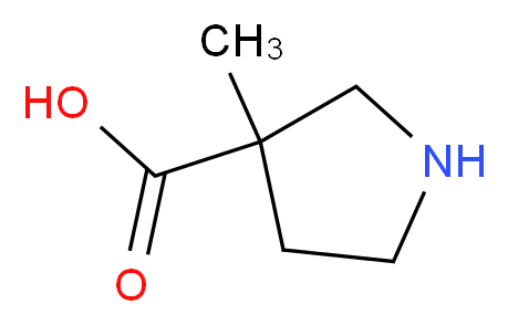 3-methylpyrrolidine-3-carboxylic acid_分子结构_CAS_885953-27-5