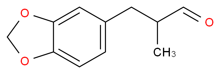 2-Methyl-3-(3,4-methylenedioxyphenyl)propanal_分子结构_CAS_1205-17-0)