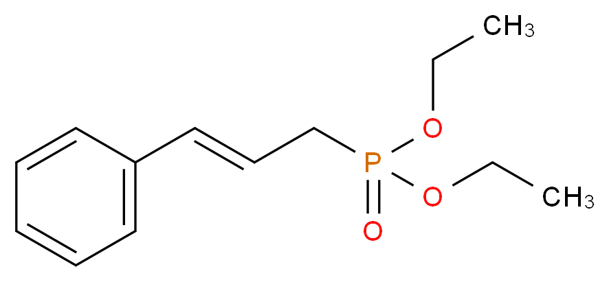 diethyl [(2E)-3-phenylprop-2-en-1-yl]phosphonate_分子结构_CAS_17316-55-1