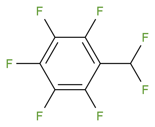 1-(Difluoromethyl)-2,3,4,5,6-pentafluorobenzene_分子结构_CAS_22006-44-6)