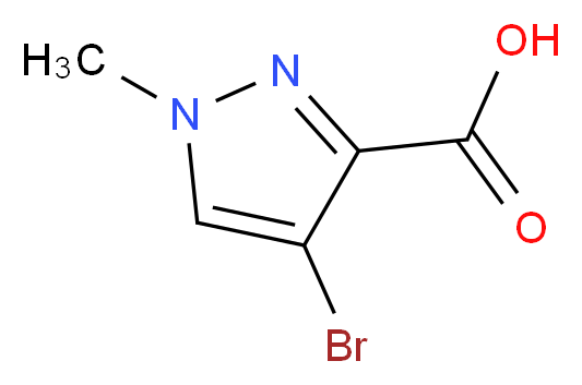 4-Bromo-1-methyl-1H-pyrazole-3-carboxylic acid_分子结构_CAS_84547-86-4)