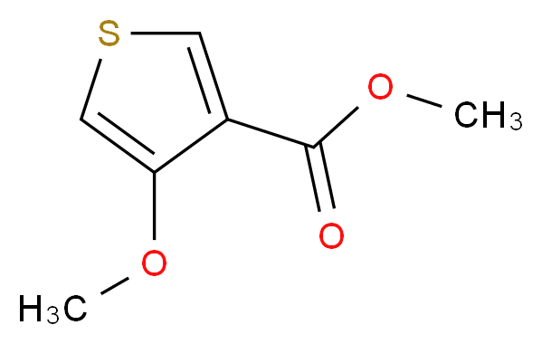 methyl 4-methoxythiophene-3-carboxylate_分子结构_CAS_65369-22-4