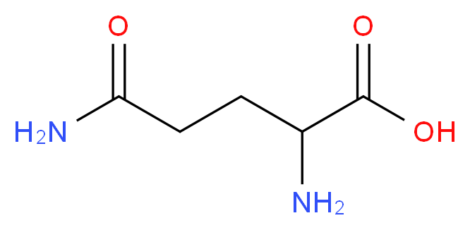 2-amino-4-carbamoylbutanoic acid_分子结构_CAS_56-85-9
