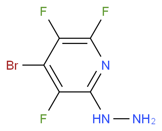 4-Bromo-2,3,5-trifluoro-6-hydrazinopyridine_分子结构_CAS_65717-66-0)