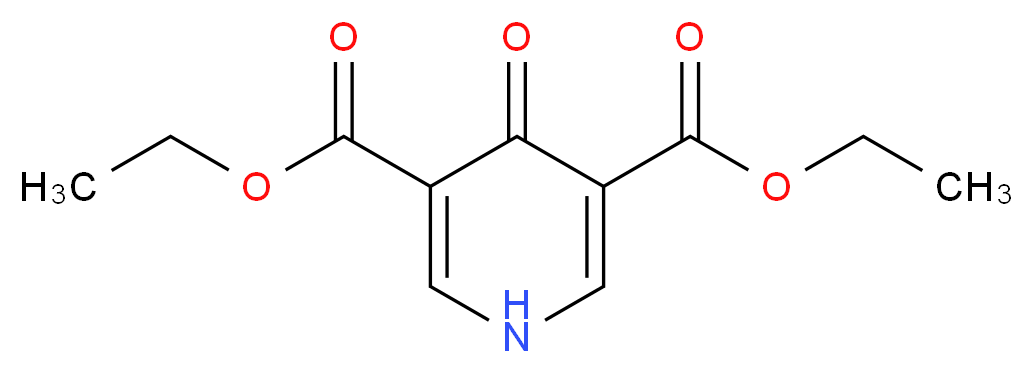 3,5-diethyl 4-oxo-1,4-dihydropyridine-3,5-dicarboxylate_分子结构_CAS_74632-03-4