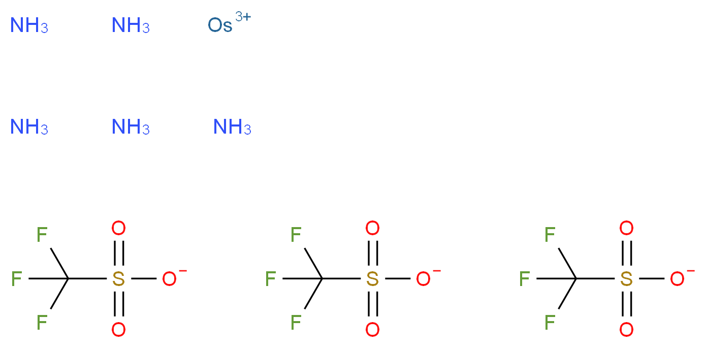 osmium(3+) ion pentaamine tritrifluoromethanesulfonate_分子结构_CAS_83781-30-0
