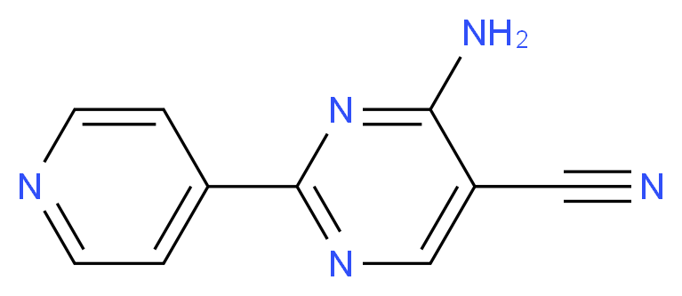 4-amino-2-(4-pyridyl)pyrimidine-5-carbonitrile_分子结构_CAS_61310-40-5)