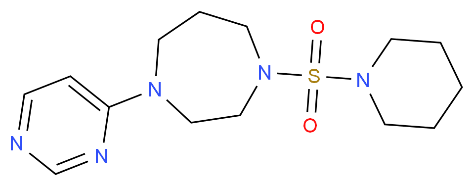 1-(piperidin-1-ylsulfonyl)-4-pyrimidin-4-yl-1,4-diazepane_分子结构_CAS_)
