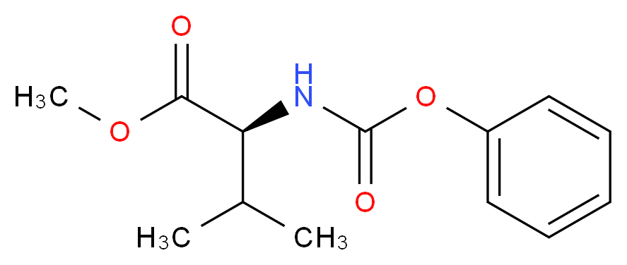 methyl (2S)-3-methyl-2-[(phenoxycarbonyl)amino]butanoate_分子结构_CAS_153441-77-1