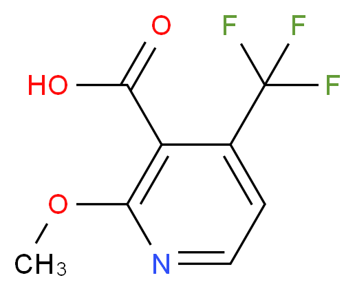 2-Methoxy-4-(trifluoromethyl)nicotinic acid_分子结构_CAS_1221792-53-5)