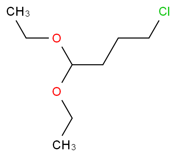 4-Chlorobutyraldehyde diethyl acetal_分子结构_CAS_6139-83-9)